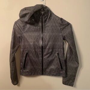Lululemon Kids Ivivva Grey Black Lightweight Jacket Grey 10